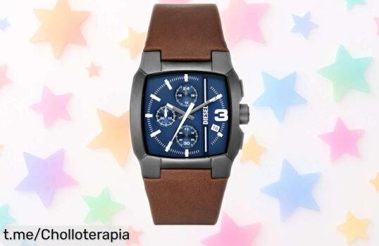 Reloj para hombre Diesel Cliffhanger con diseño atrevido y resistencia hasta 50 m, un super chollo por tiempo limitado que sorprende a todos ¡Corre que vuela este ofertón con precio rebajado!