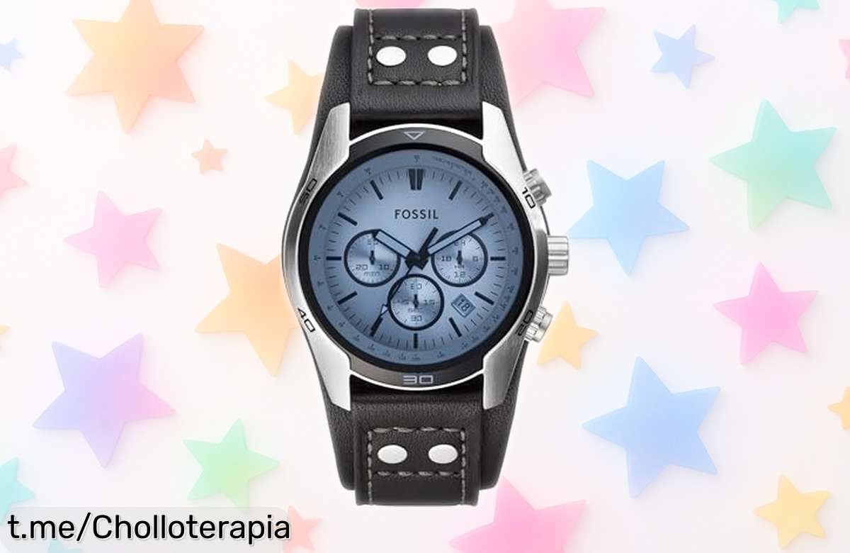 Reloj para hombre Fossil Coachman con cronógrafo y caja de acero resistente al agua diseño robusto que aguanta nadar precio rebajado chollazo limitado no lo pienses más y consigue el tuyo ahora mismo