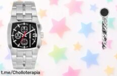 Reloj y pendientes Diesel Cliffhanger en acero inoxidable con cronógrafo a precio rebajado chollazo que muere rápido no te quedes sin este ofertón que baja de coste ya mismo