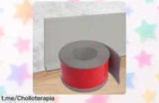 Renueva tu hogar con el listón autoadhesivo gris de 10 cm x 5 m, pegamento ultra fuerte que lo aguanta todo. ¡Aprovecha este precio rebajado por tiempo limitado y transforma tus espacios sin complicaciones! No te pierdas este super chollo, date prisa antes de que se acabe.
