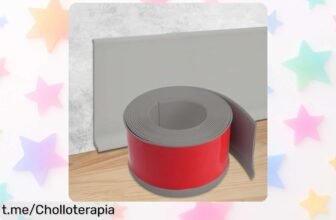 Renueva tu hogar con el listón autoadhesivo gris de 10 cm x 5 m, pegamento ultra fuerte que lo aguanta todo. ¡Aprovecha este precio rebajado por tiempo limitado y transforma tus espacios sin complicaciones! No te pierdas este super chollo, date prisa antes de que se acabe.