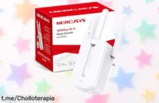 Repetidor WiFi Mercusys MW300RE con señal imbatible y tres antenas, ahora a precio loco. ¡Mejora tu conexión en casa antes de que se agote!