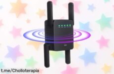 Repetidor WiFi con 4 antenas para cobertura total y señal potente hasta 2,640 pies cuadrados: ¡super chollo para conectar hasta 35 dispositivos! Precio rebajado increíble que no querrás dejar escapar. ¡Corre que vuelan!