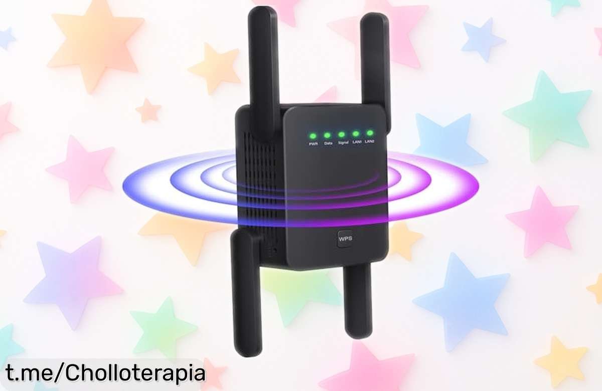 Repetidor WiFi con 4 antenas para cobertura total y señal potente hasta 2,640 pies cuadrados: ¡super chollo para conectar hasta 35 dispositivos! Precio rebajado increíble que no querrás dejar escapar. ¡Corre que vuelan!