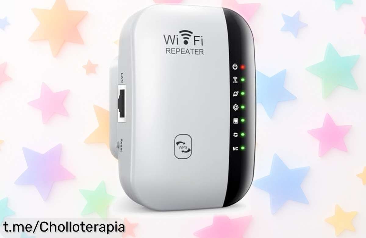 Repetidor wifi inalámbrico Surluoen que amplía tu señal hasta 300 m en segundos, ¡ahora a un precio rebajado por tiempo limitado! Aprovecha este super chollo y no te quedes sin internet rápido en cada rincón de tu casa. ¡Corre ya antes de que se acabe esta oferta increíble!
