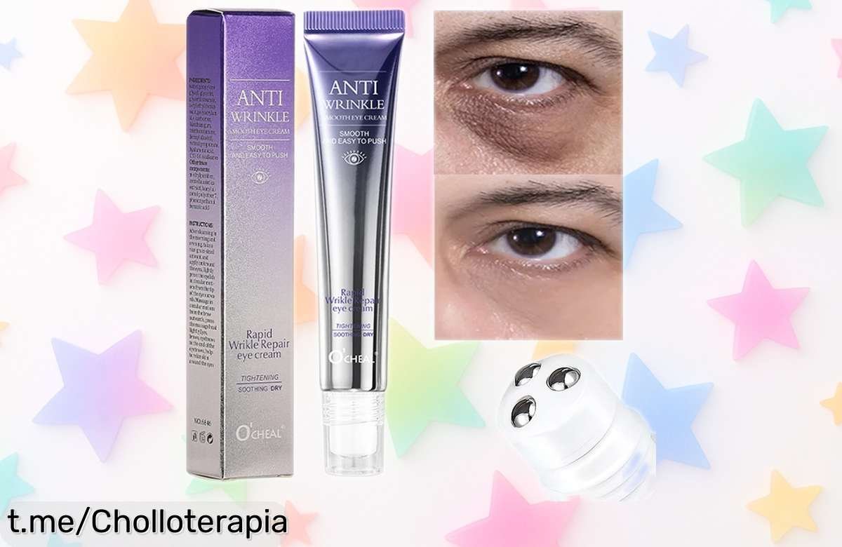 Revitaliza tu mirada con la crema O’CHEAL: rodillo masajeador y ácido hialurónico a precio rebajado, ¡no dejes pasar este super chollo para verte radiante!