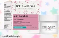 Revitaliza tu piel con la crema hidratante Bella Aurora Skin Solution; ahora a precio rebajado y efecto radiante garantizado. ¡No te quedes sin ella, que se acaba este super chollo!