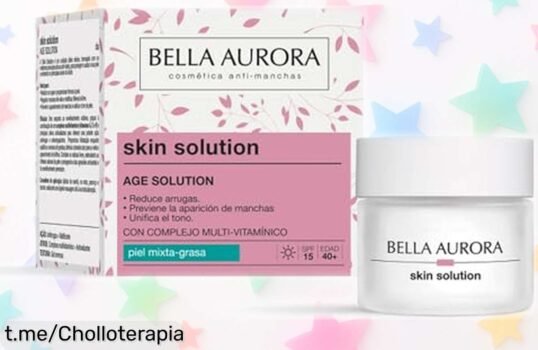 Revitaliza tu piel con la crema hidratante Bella Aurora Skin Solution; ahora a precio rebajado y efecto radiante garantizado. ¡No te quedes sin ella, que se acaba este super chollo!