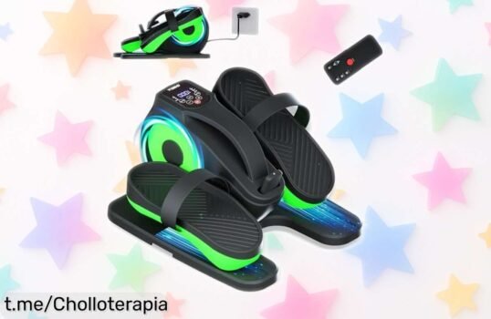 Revolucionaria mini elíptica eléctrica con 12 velocidades y pedales antideslizantes, ahora a un precio de ganga que se va ¡Aprovecha esta oferta limitada y pon en forma tu cuerpo desde casa sin esfuerzo antes de que vuelva a subir el precio!