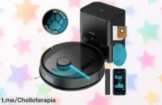 Robot aspirador Cecotec Conga 7690 con base autovaciado y succión brutal de 5000 Pa precio rebajado que vuela para limpiar más de 220 m² sin parar aprovecha el super chollo antes que se agoten