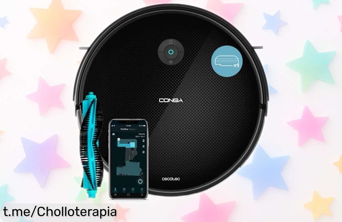 Robot aspirador Conga M20 con 7000Pa de succión rebajado para tener tu casa impecable sin mover un dedo. ¡No te quedes fuera, es un super chollo que durará poco tiempo! Aprovecha esta oportunidad única y llévatelo ya antes de que se agote.