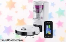 Robot aspirador y fregasuelos Eureka NERE10s con autovaciado potente de 4000Pa para una limpieza sin parar hasta 45 días a un precio rebajado que no puedes dejar escapar ¡corre antes que vuelen!