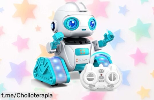 Robot infantil recargable que proyecta estrellas y se controla con gestos de última generación rebajado, un super chollo para llenar tus días de diversión y movimiento ¡Corre que vuelan estas unidades a precio muy bajo!
