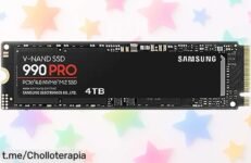 SSD interno Samsung 990 PRO 4TB con velocidad brutal de 7450MB-s y precio rebajado que no verás dos veces ideal para gaming y edición 4K ¡Corre que vuelan las unidades, aprovecha este super chollo ya!