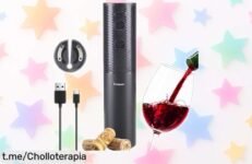 Sacacorchos eléctrico Beper P102ACP103, ¡abres hasta 50 botellas con una carga y ahora a un precio rebajado! No pierdas la oportunidad de disfrutar cada brindis.