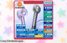 Secador de pelo Xiaomi Mijia H701 ultra rápido con viento potente y ionizador, ahora rebajado a un precio muy bajo por tiempo limitado ¡No dejes que se escape este ofertón para cuidar tu melena como nunca!
