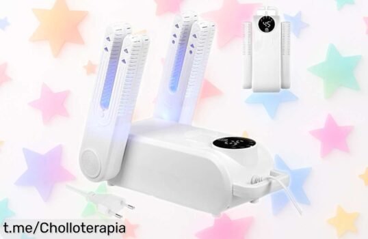 Secador de zapatos eléctrico con luz UV y 5 temporizadores para un secado rápido sin olores rebajado por tiempo limitado no pierdas este super chollo que cuida tus botas y calcetines ya