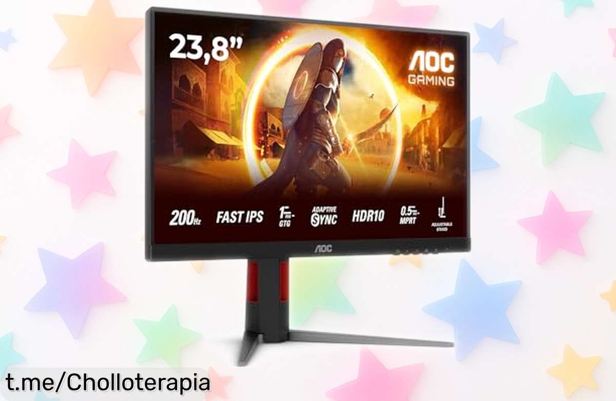 Sensacional monitor gaming AOC 24G4HA de 24 pulgadas: ¡disfruta de imágenes ultra fluidas a 200Hz y sonido integrado! Aprovecha esta rebaja imperdible, las unidades vuelan. No te quedes sin el tuyo, actúa ya antes de que se agoten, este chollo no vuelve.