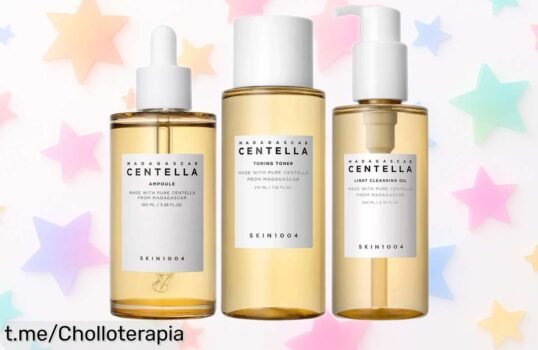 Set coreano SKIN1004 de 3 pasos para piel sensible, ¡super chollo con descuento brutal! Aprovecha esta oferta limitada y consigue la piel radiante que siempre has deseado ahora mismo.