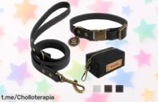 Set de collar y correa Wisedog XL, ¡ofertón a precio rebajado! Perfecto para paseos divertidos y sin líos. Aprovecha este chollazo antes de que se agote, tu perro lo merece.