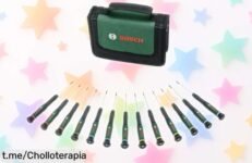 Set de destornilladores Bosch 13 pcs con giro rápido a precio loco, ideal para que cada reparación sea más fácil y divertida. ¡Caza este ofertón antes de que desaparezca!