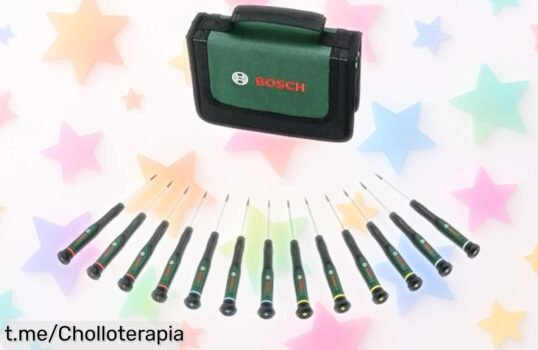 Set de destornilladores Bosch 13 pcs con giro rápido a precio loco, ideal para que cada reparación sea más fácil y divertida. ¡Caza este ofertón antes de que desaparezca!