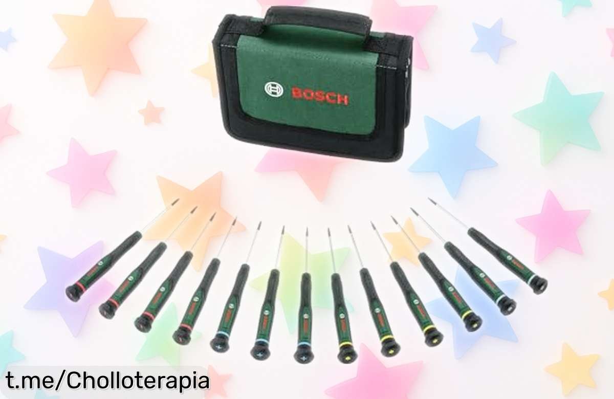 Set de destornilladores Bosch 13 pcs con giro rápido a precio loco, ideal para que cada reparación sea más fácil y divertida. ¡Caza este ofertón antes de que desaparezca!