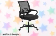 Silla de oficina Yaheetech con respaldo transpirable y soporte lumbar, precio rebajado que no dura para siempre ¡Hazte con este super chollo antes de que suba otra vez!