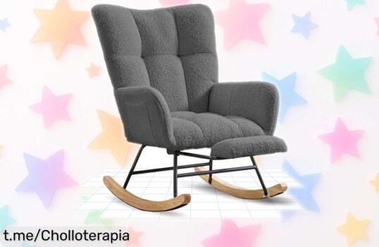 Silla mecedora flexispot con respaldo alto y reposapiés en tejido teddy súper resistente rebajada por tiempo limitado aprovechar este ofertón único antes de que se agoten las pocas unidades disponibles