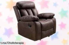 Sillón relax manual Madrid en microfibra algodonada rebajado de locura con colores para todos los gustos, aprovecha este super chollo que está volando y no dejarás escapar fácil, compra ya antes que se acabe la oferta limitada