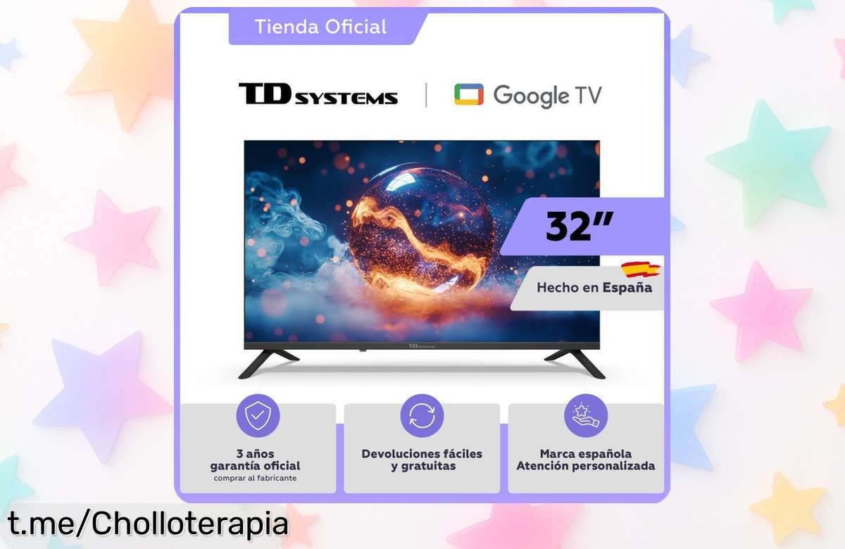 Smart TV 32 pulgadas TD Systems K32DLC21 con Android 14 y control por voz, precio rebajado de locura que volará en nada ¡corre que este super chollo no espera!