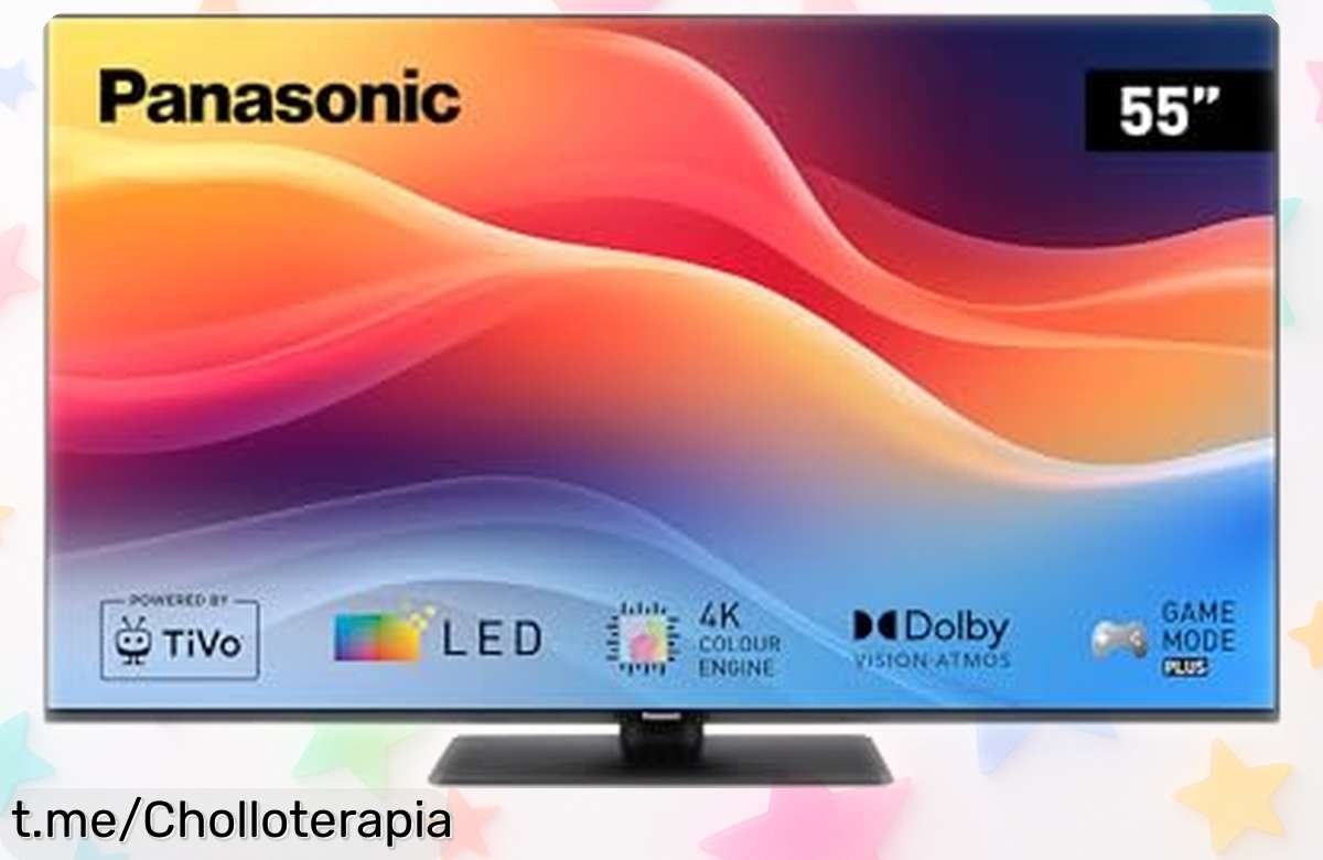 Smart TV LED 4K Ultra HD Panasonic TB55W61AEZ de 55” con Dolby Vision y control por voz a precio rebajado que no vas a ver dos veces, imagen brutal y juegos sin lag ¡Date prisa antes de que se acabe este super chollo!