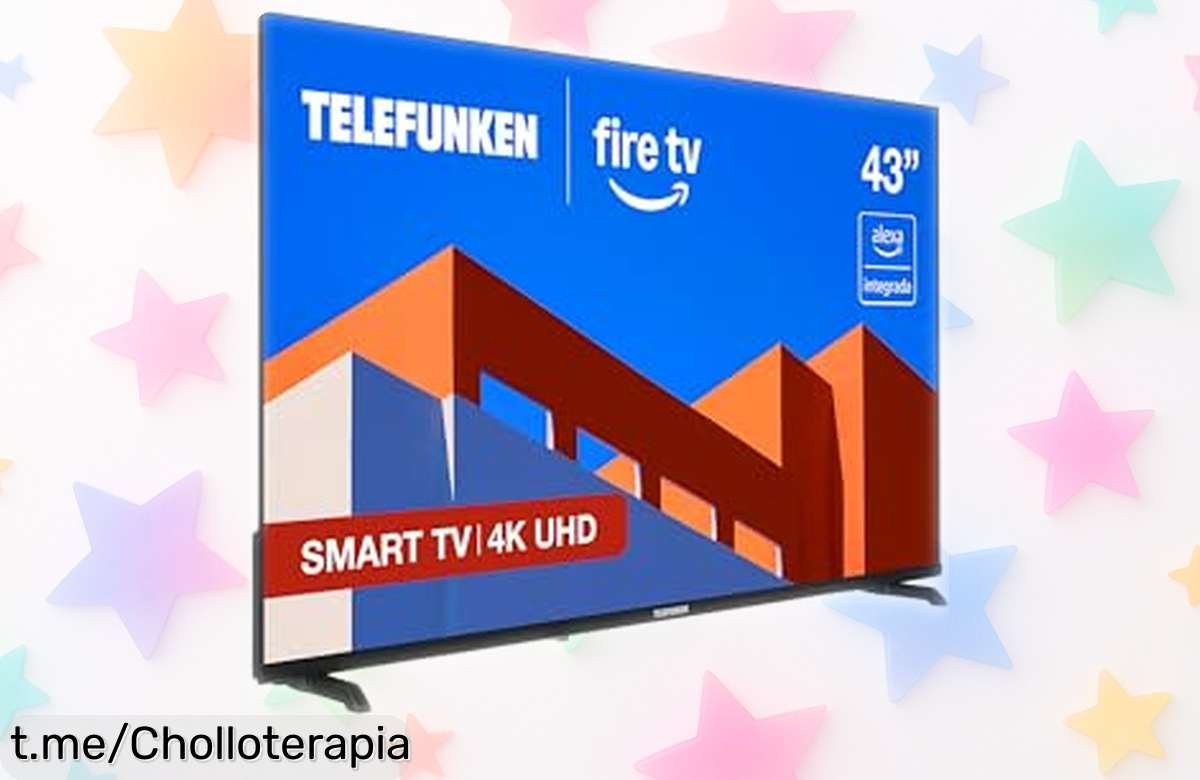 Smart TV Telefunken 43FTV825 de 43” 4K UHD con Alexa y Fire OS, imagen brutal a precio rebajado; aprovecha este super chollo para disfrutar del cine en casa. ¡Cómprala ahora!