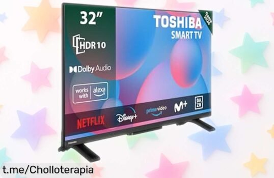 Smart tv Toshiba 32” Hd con Alexa y Dolby a precio rebajado, colores HDR que impresionan y wifi para verlo todo; queda poquitas unidades ¡aprovecha este super chollo ya antes de que suba el precio!