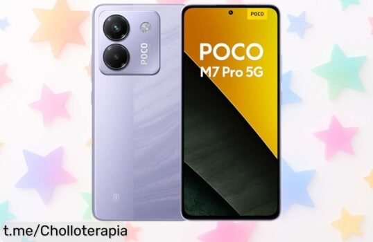 Smartphone Xiaomi Poco M7 Pro 5G con cámara Sony de 50 MP y pantalla AMOLED 120 Hz a precio rebajado ¡una ganga única con batería duradera y carga rápida que vuela, corre que se agotan!