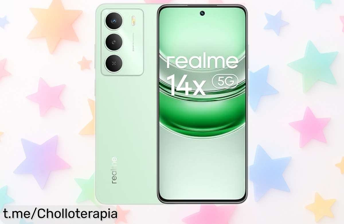 Smartphone realme 14x 5G con cámara de 50MP y batería brutal de 5000mAh a precio rebajado corre ya que esta oferta limitada vuela rápido no te quedes sin tu móvil super chollo para navegar sin esperas