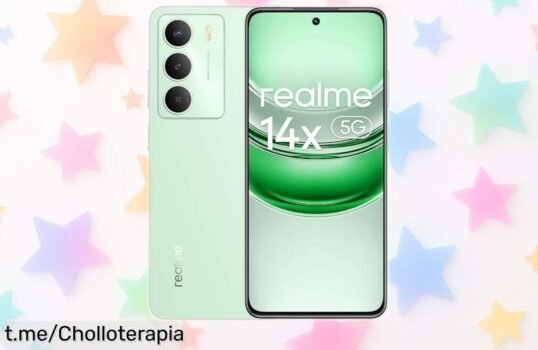 Smartphone realme 14x 5G con pantalla súper fluida de 120Hz, cámara de 50MP y batería eterna a un precio rebajado que te hará correr antes que se agote este super chollo