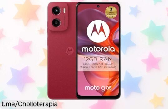 Smartphone súper potente moto g05 12GB-256GB con cámara de 50MP y batería para dos días ahora a un precio rebajado brutal que no puedes dejar pasar ¡Corre que vuelan!