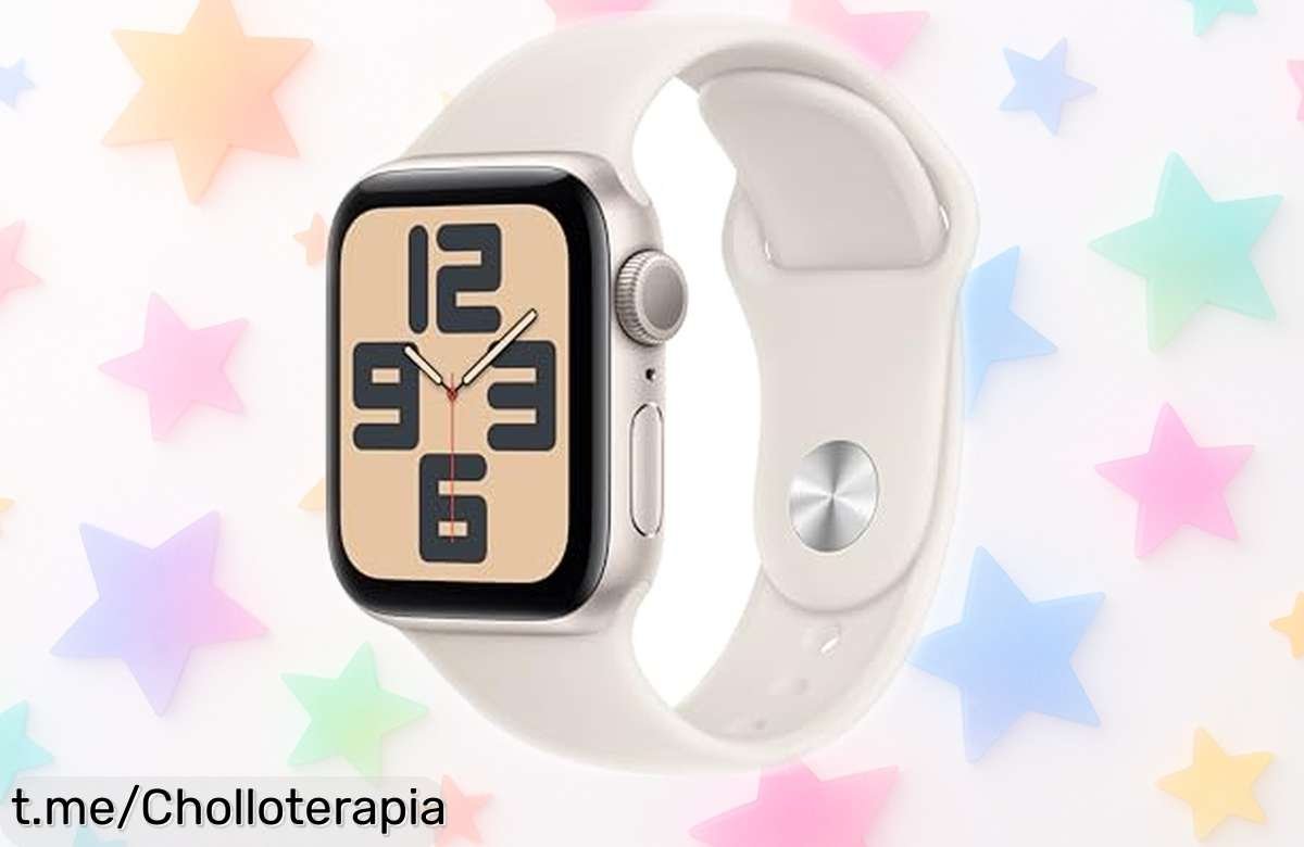 Smartwatch Apple Watch SE 2ª gen con GPS y caja aluminio blanco estrella 40 mm, ahora rebajado al máximo; controla tu salud y entrenos fácil mientras recibes mensajes sin parar Oferta temporal que vuela rápido, ¡consíguelo ya antes de que desaparezca!