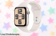 Smartwatch Apple Watch SE 2ª gen en blanco estrella con GPS y resistencia al agua rebajado: controla tus entrenos, sueño y seguridad fácil ya, oferta limitada que no puedes dejar pasar ¡corre que vuelan!