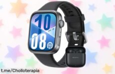 Smartwatch Huawei Watch FIT 4 negro con FreeBuds SE 2 brillo brutal y carga rápida ahora a precio rebajado chollazo que no querrás dejar escapar corre ya menudo ofertón