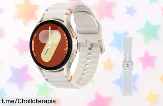 Smartwatch Samsung Galaxy Watch7 4G LTE beige con batería para todo el día, control de salud y precio rebajado en oferta limitada ¡no pierdas este chollazo que hace tu rutina más fácil y divertida!