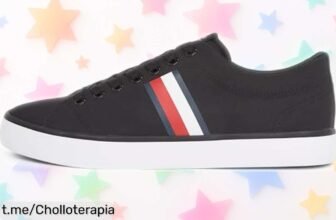 Sneaker Tommy Hilfiger Core Stripes Low Top en negro, diseño moderno y calidad premium a precio de ganga. ¡Este super chollo vuela, así que corre antes de que se agoten!