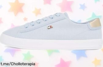 Sneaker Tommy Hilfiger para mujer en azul breezy blue con diseño superestiloso: ¡rebaja loca en un chollo limitado que hará girar todas las cabezas! Corre a conseguirlas antes de que se agoten.