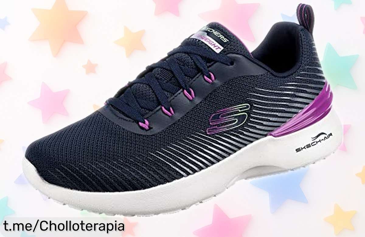 Sneakers Skechers SkechAir Dynamight para mujer, estilo y confort en tus pasos a un precio rebajado ¡Pocas unidades disponibles, no dejes escapar este super chollo!