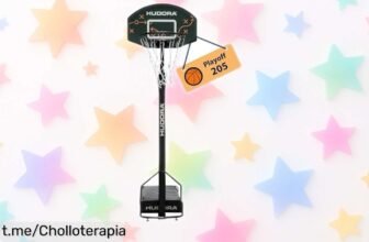 Soporte de baloncesto HUDORA Playoff 205, el aliado perfecto para que tus peques crezcan jugando. ¡Súper estable y ajustable! Aprovecha este precio rebajado por tiempo limitado: un chollazo irresistible que transformarás cada partido en una gran aventura. ¡No te quedes sin él!