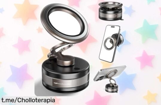 Soporte magnético 360° ultra fuerte para tu móvil, ¡rebajado y a un precio loco! No dejes pasar este super chollo y lleva tus aventuras al siguiente nivel ya.