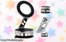 Soporte móvil para coche LANXINGLUO, resistente y giratorio 360° con imán fuerte a precio casi regalado: ¡aprovecha este ofertón antes de que se acabe!