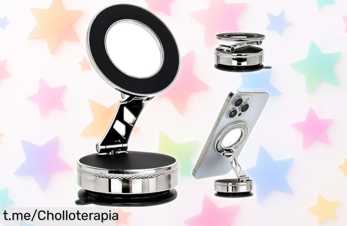 Soporte móvil para coche LANXINGLUO, resistente y giratorio 360° con imán fuerte a precio casi regalado: ¡aprovecha este ofertón antes de que se acabe!