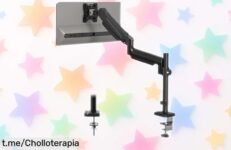 Soporte para monitor Bontec súper estable con resorte de gas que ajusta pantallas hasta 34” precio rebajado rapidísimo y oferta limitada ¡corre que vuelan!